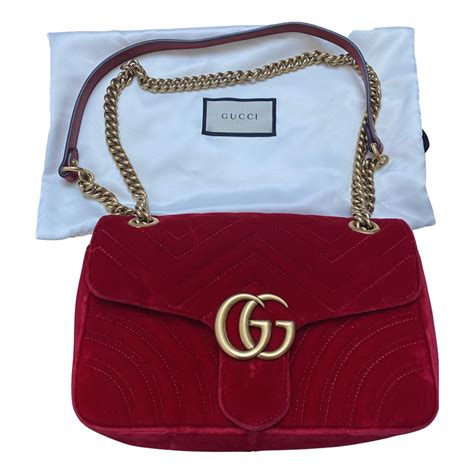 gucci marmont velvet used|Gucci Marmont velvet crossbody.